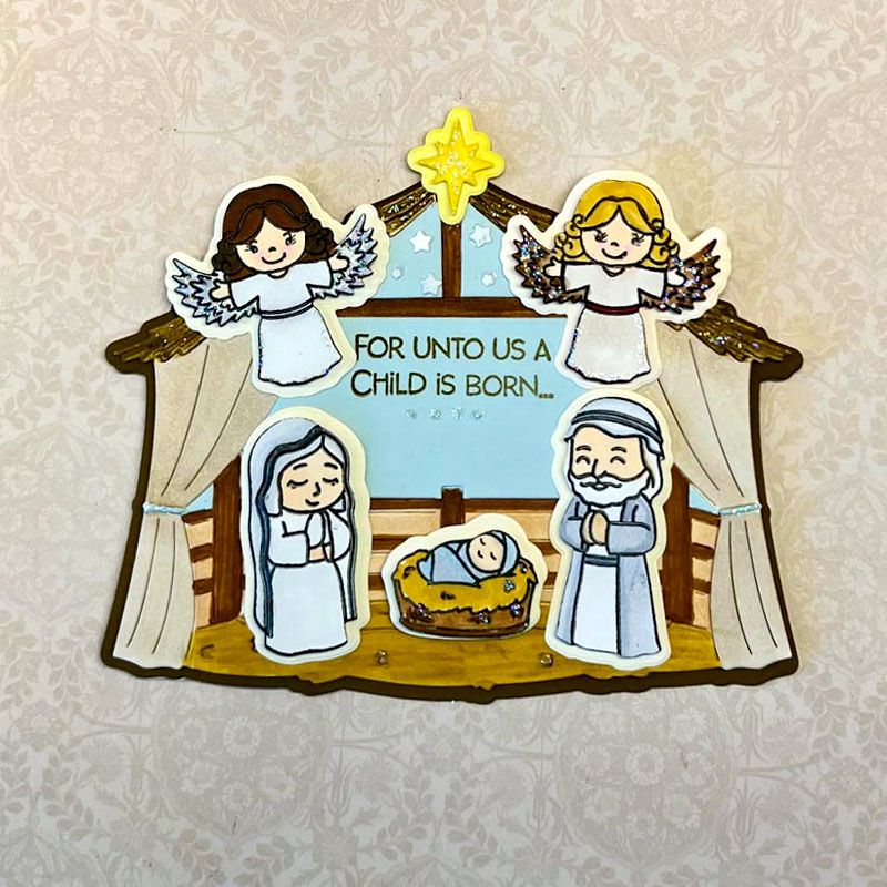 Mini Nativity Clear Stamp Set