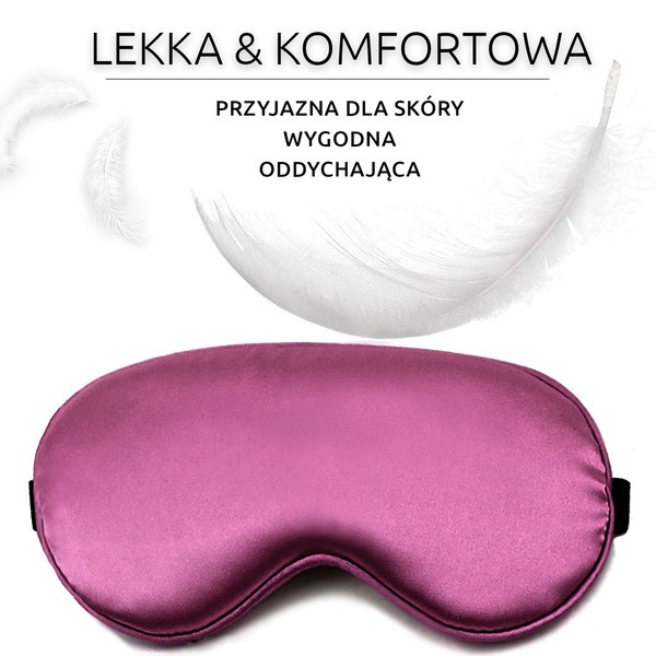 Waya Extra Soft, opaska na oczy fioletowa, 1 szt.