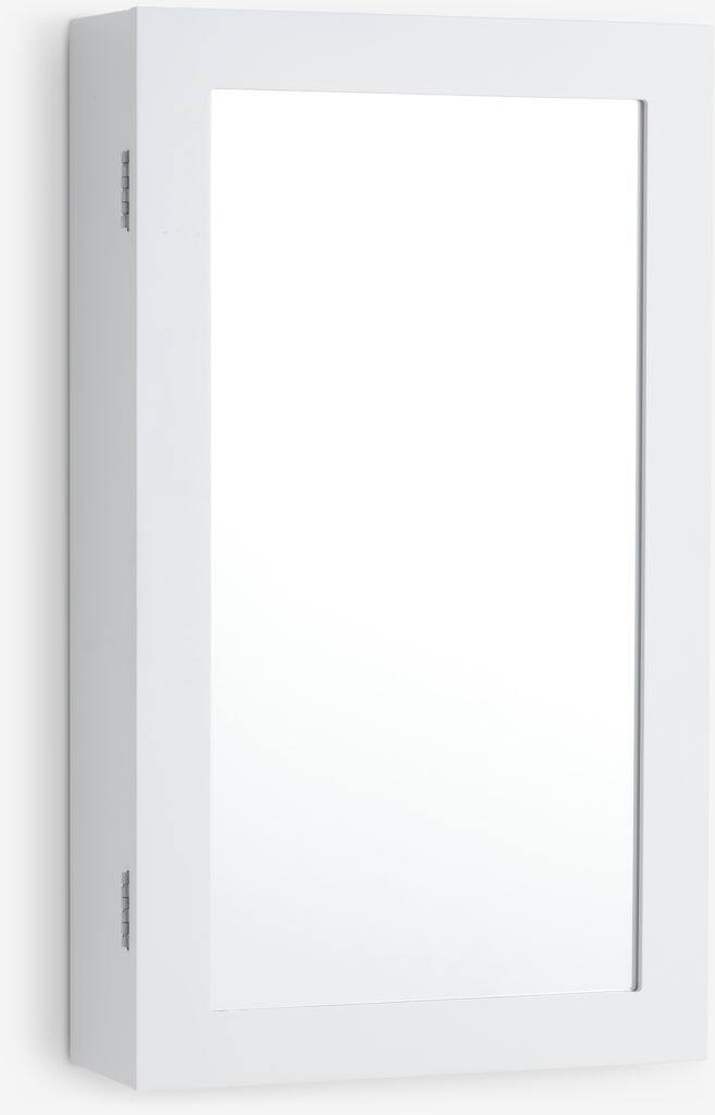 MALLING smykkeskab med spejl, hvid