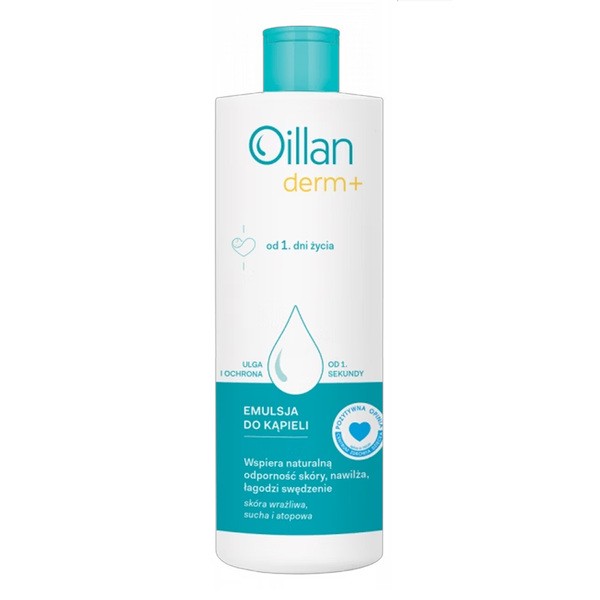 Oillan Derm+, emulsja do kąpieli, 400 ml