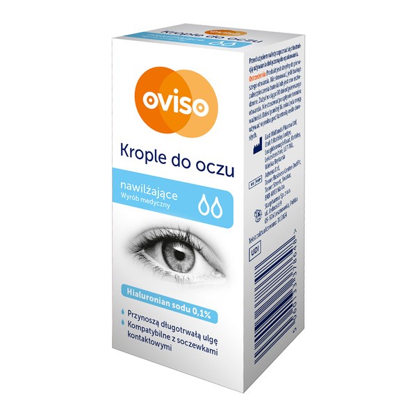 Oviso, krople do oczu, nawilżające, 10 ml