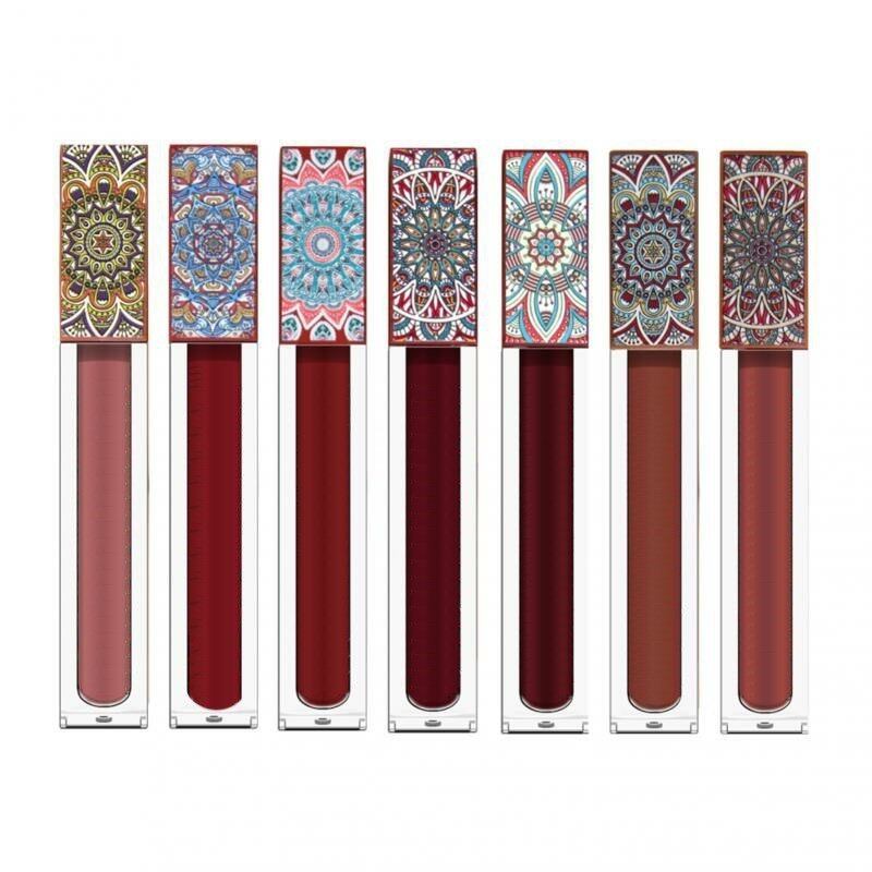 Batom Líquido Matte Velvet Lip Gloss à Prova d'Água e Resistente ao Suor - Maquiagem Natural - Não grudar - TSLM1