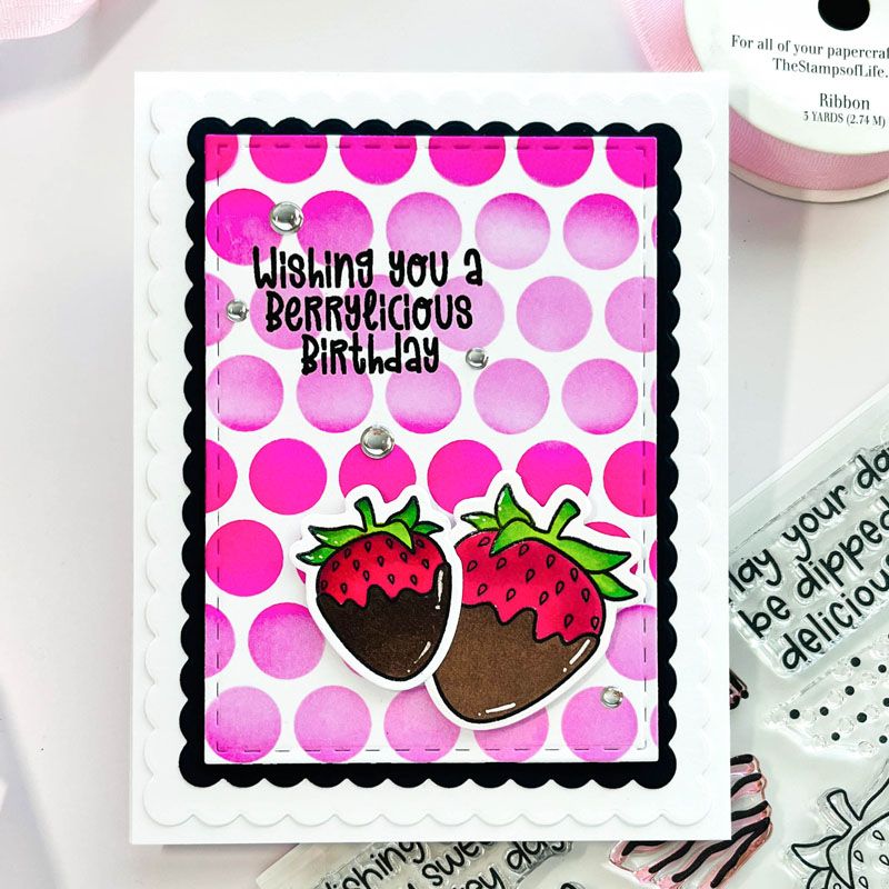 chocolatestrawberries2stamp Clear Stamp Set
