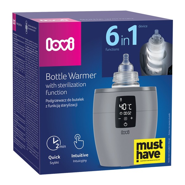 Lovi, podgrzewacz do butelek, szary, 1 szt.