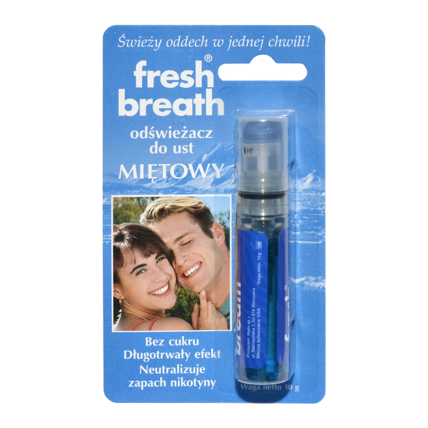 Fresh Breath, odświeżacz do ust, miętowy (FBMI), 1 szt.