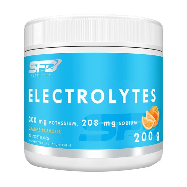 SFD Electrolytes, proszek, smak pomarańczowy, 200 g