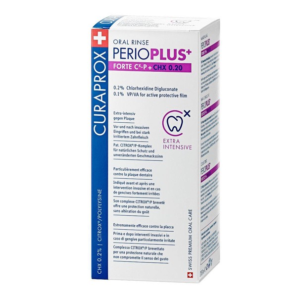 Curaprox Perio Plus+ Forte, płyn do płukania jamy ustnej,  200 ml