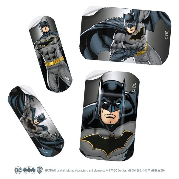 Leukoplast Kids Hero Edition (Batman), plastry z opatrunkiem w dwóch rozmiarach, 12 szt.