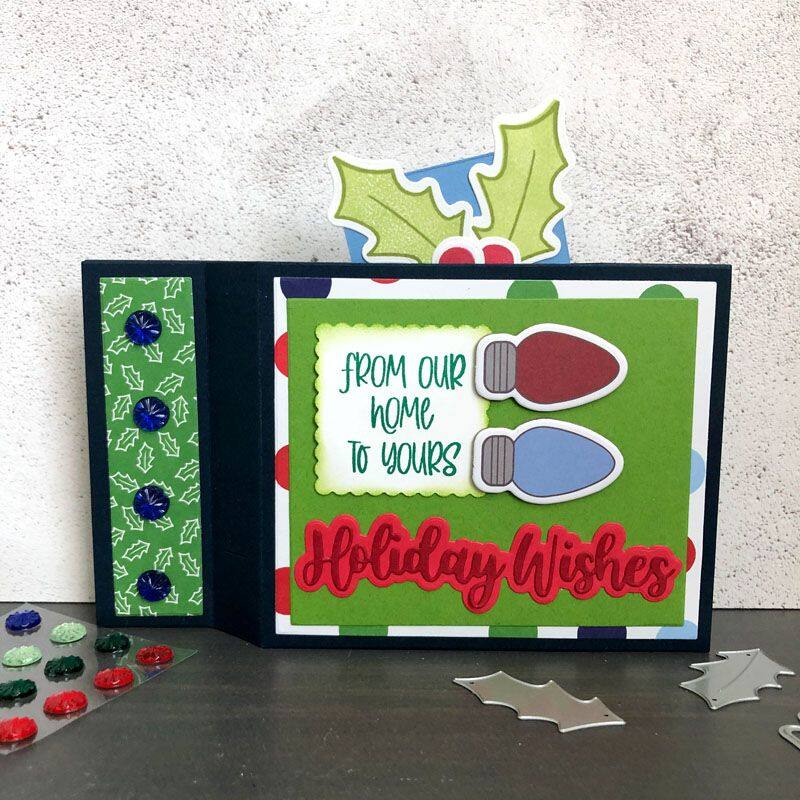 Holiday Wishes Clear Stamp Set and Dies Bundle