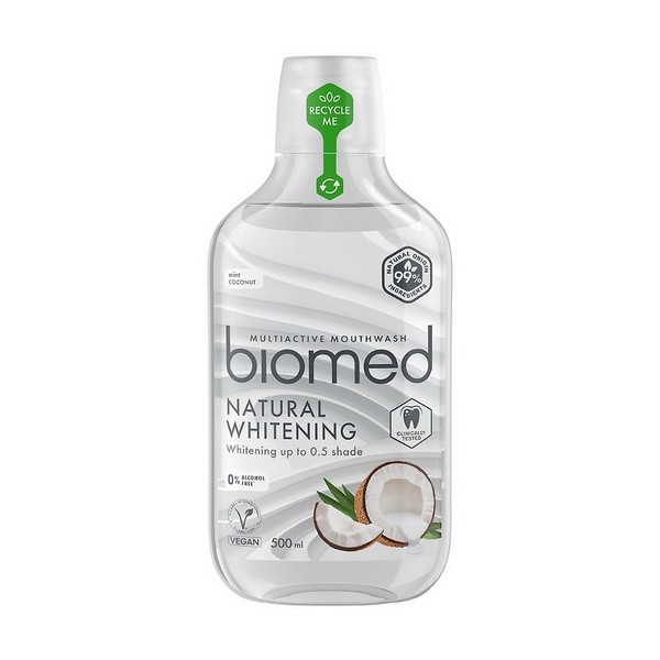 Biomed Super White, płyn do płukania ust, mięta i kokos, 500 ml