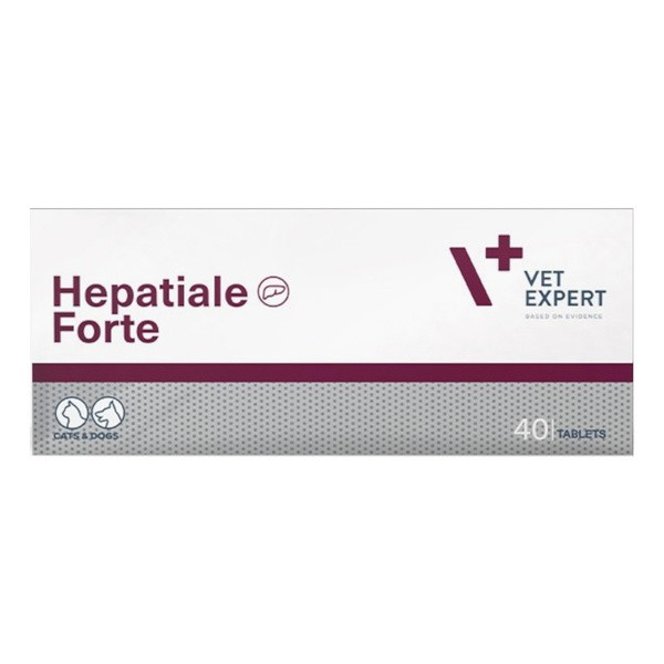Vet Expert Hepatiale Forte, preparat wspomagający funkcje wątroby dla psów i kotów, tabletki, 40 szt.