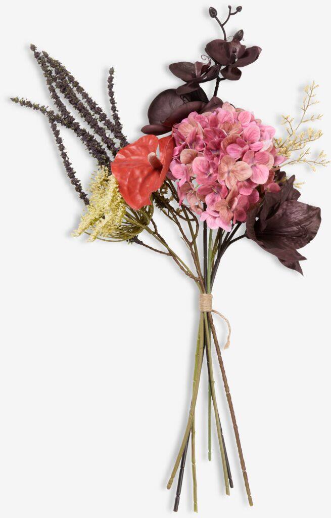 GODFRED Kunstig buket GODFRED H70cm mørk lilla