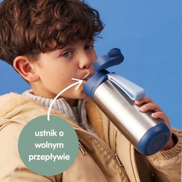 B.box, butelka termiczna sportowa, z ustnikiem, 500 ml, Lilac, 1 szt.