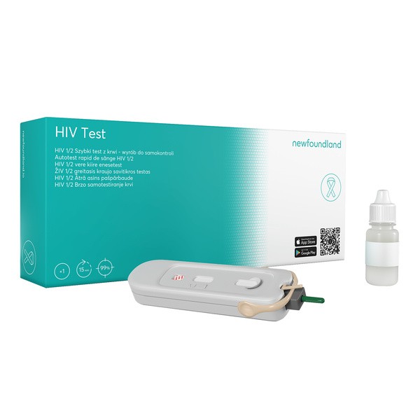 HIV Test Domowy 3w1, do wykrywania infekcji HIV-1 oraz HIV-2, 1 szt.