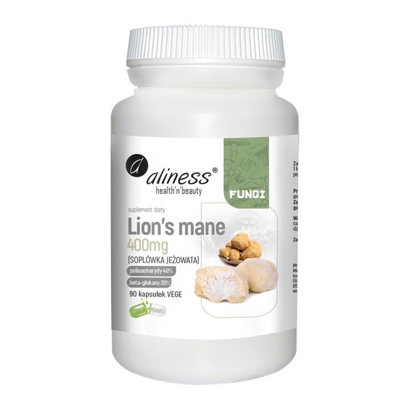 Aliness Lion`s Mane 400 mg, kapsułki, 90 szt.