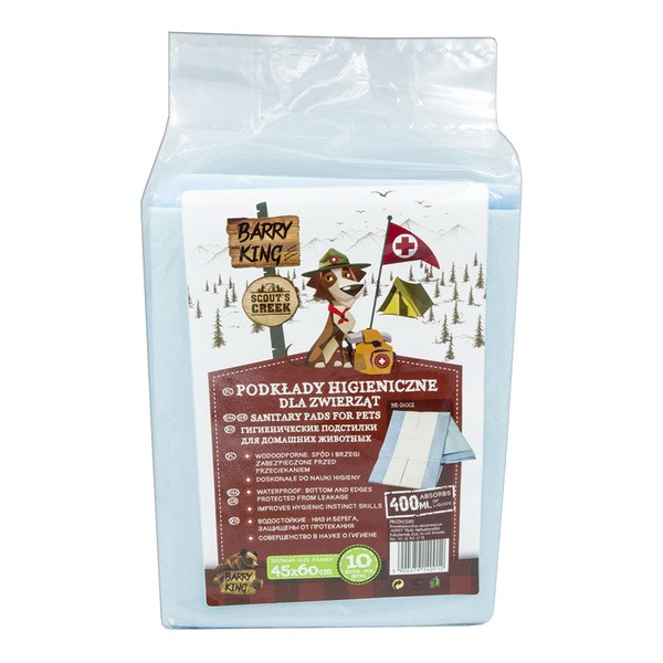 Barry King, podkłady higieniczne dla zwierząt, 45x60 cm, 10 szt.