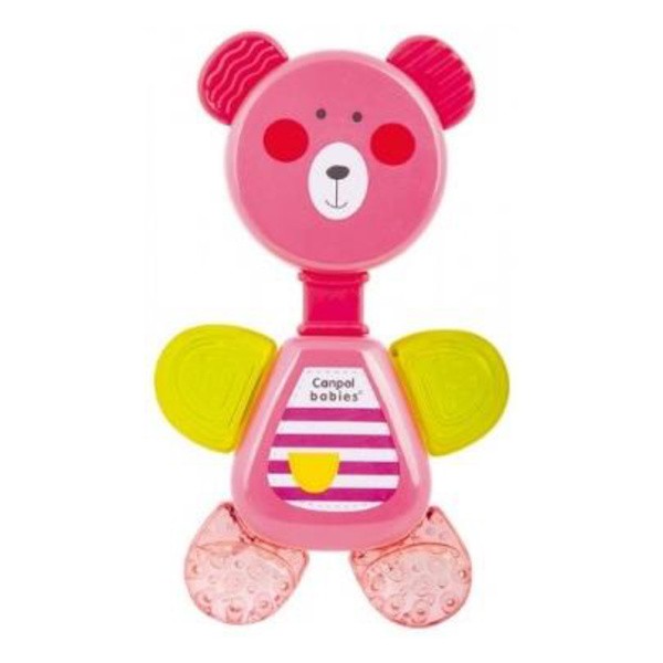 Canpol babies, grzechotka z gryzakiem wodnym MIŚ, różowy, 1 szt.