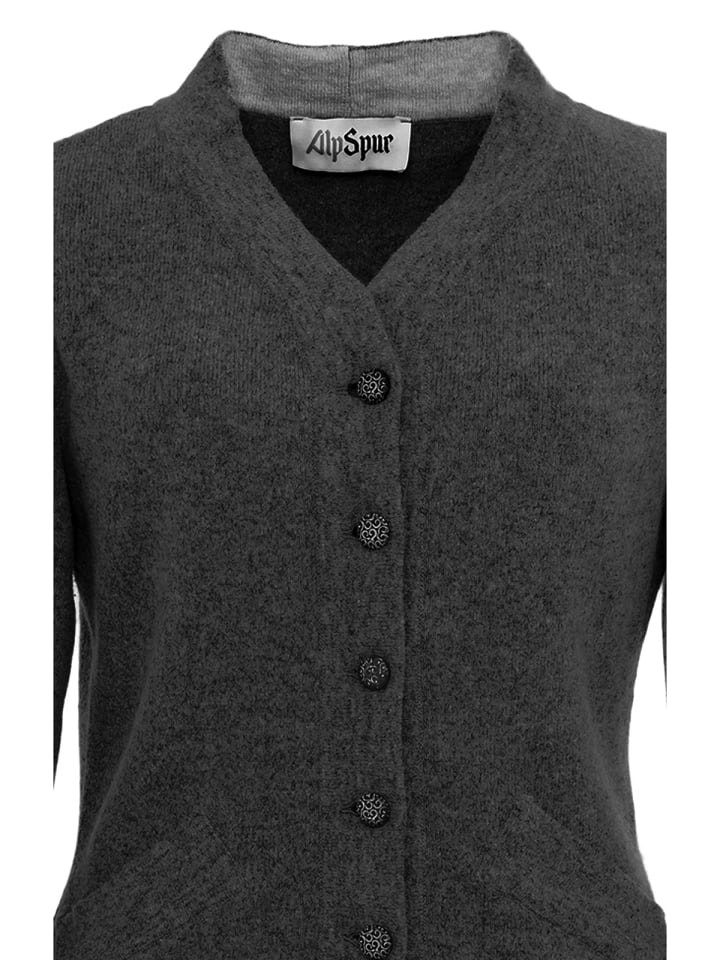 AlpSpur Strickjacke LISA11 in dunkelgrau günstig kaufen
