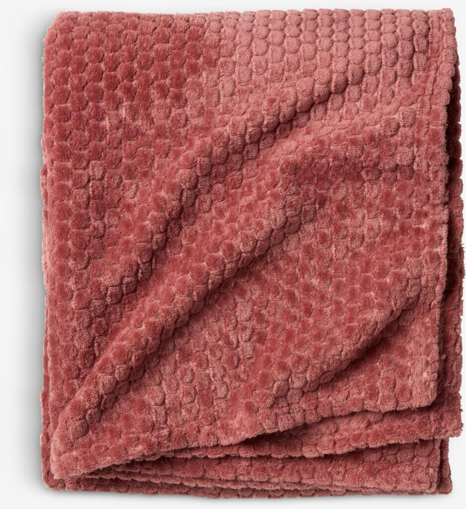 ROSENVIAL ROSENVIAL fleece tæppe 130x160 lyserød
