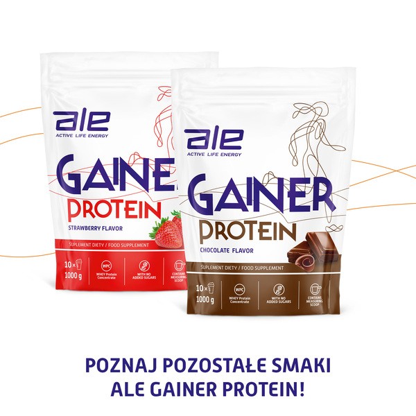 ALE Gainer Protein Vanilla Flavor, proszek, 1000 g