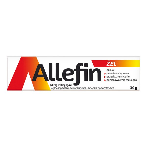 Allefin, (20 mg + 10 mg)/g, żel, 30 g
