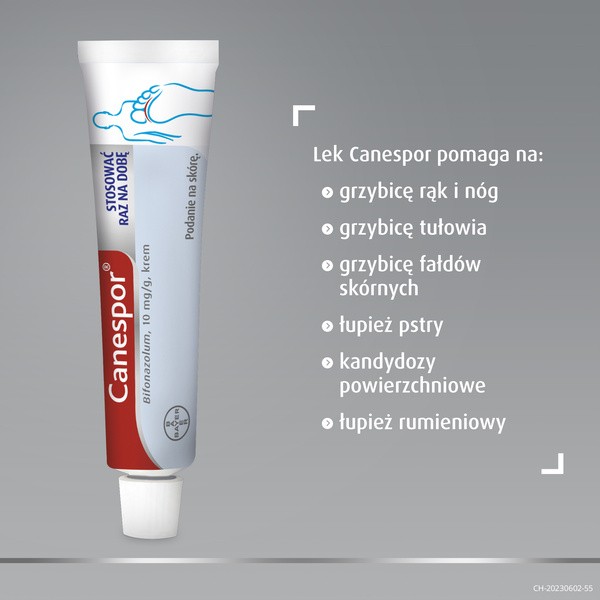 Canespor, 10 mg/g, krem, 15 g