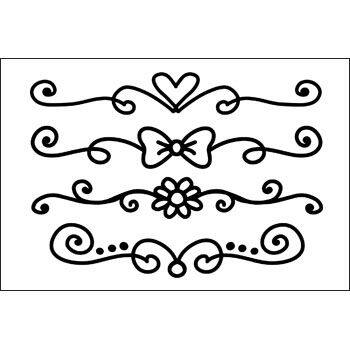 Flourish Borders Clear Stamp Set