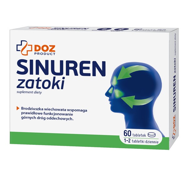 DOZ Product Sinuren Zatoki, tabletki powlekane, 60 szt.