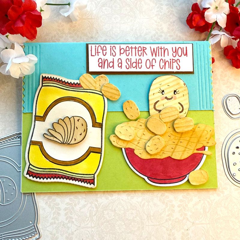 Chips Galore Sayings Clear Stamps Set of 9