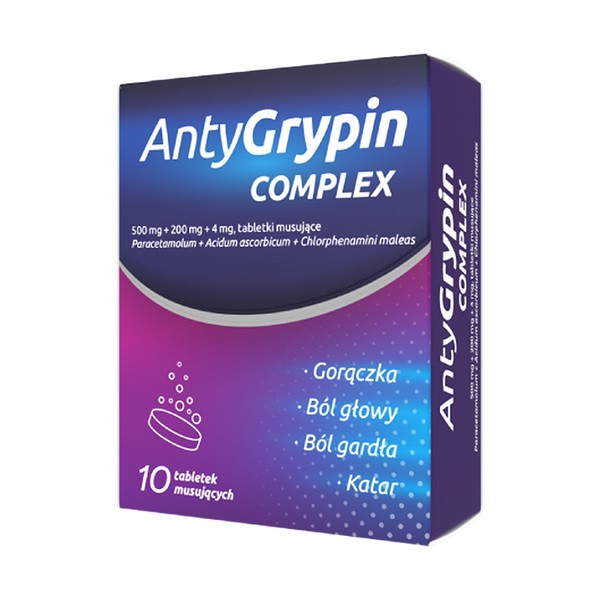 Antygrypin Complex, tabletki musujące, 10 szt.