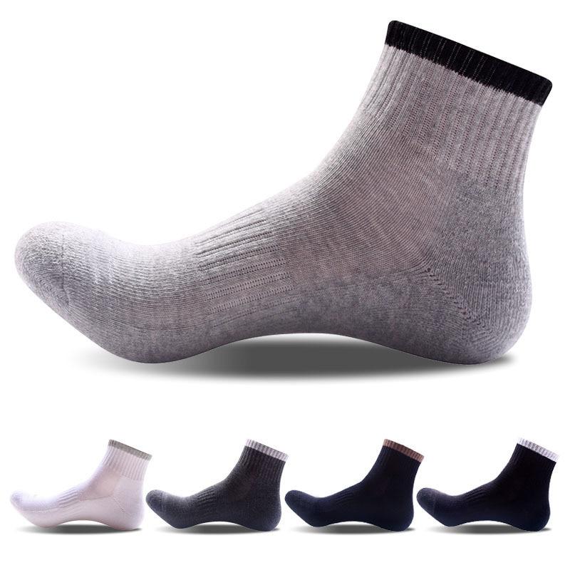1 Pair Men Cotton Basketball Long Sock Crew Work Walking Hiking Sport Sock Sports Mens EU 39 44 Meias