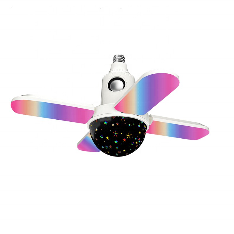 High Power Colorful 50W E27 E26 Night Light Projector with RGBW Remote Control New Style Starry Night Light Projector for Kids