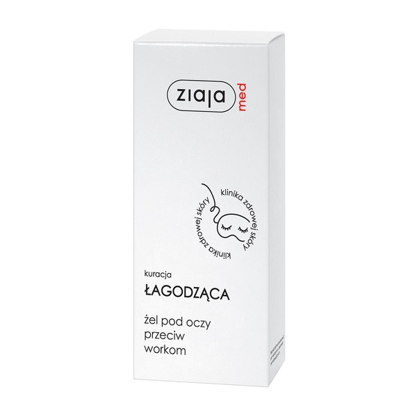 Ziaja Med Kuracja Łagodząca, żel pod oczy przeciw workom, 15 ml