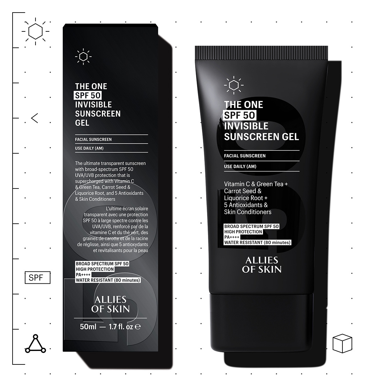 Allies Of Skin Global - The One SPF 50 Vitamin C & Green Tea Invisible Gel (50 ml)