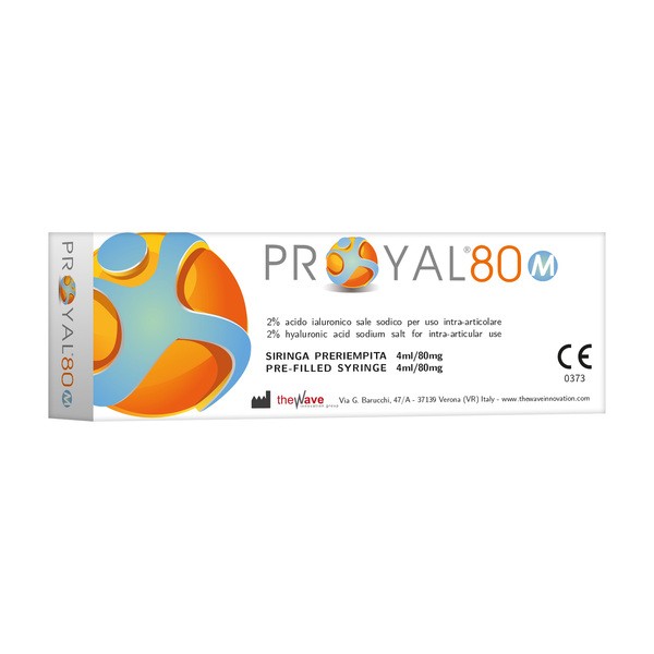 Proyal 80 M, żel dostawowy z kwasem hialuronowym (80 mg/4 ml), ampułko-strzykawka, 1 szt.