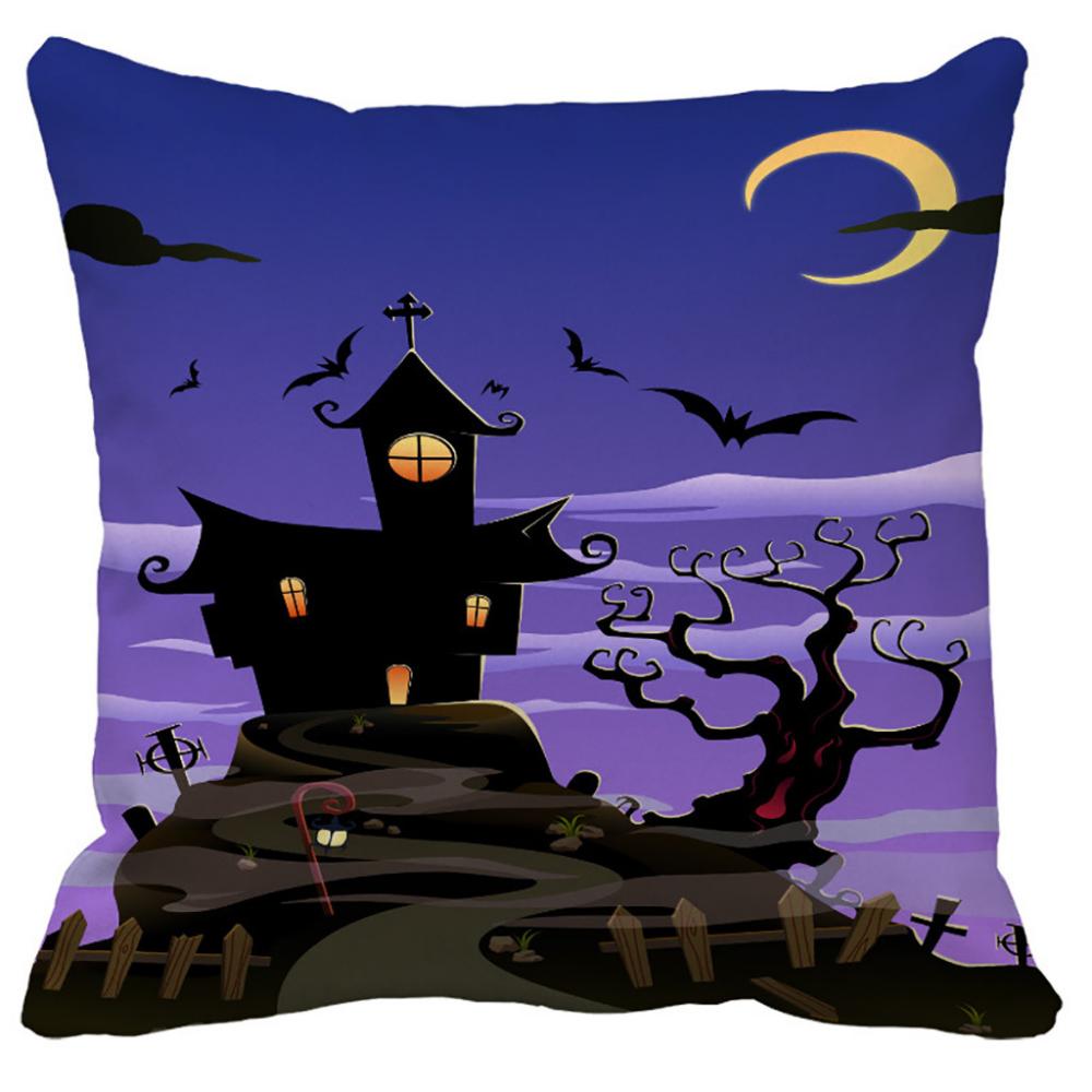 Halloween Cushion cover Skull Jack Pillow cover Polyester Throw pillows Sofa Decorative Pillow case poszewki na poduszki