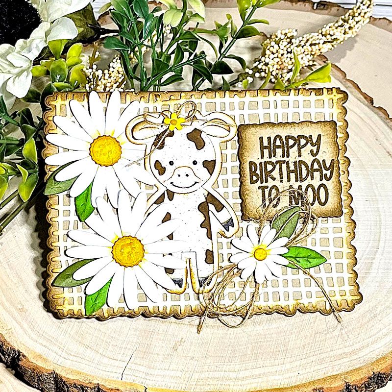 Little Peeps Cow Clear Stamp Set