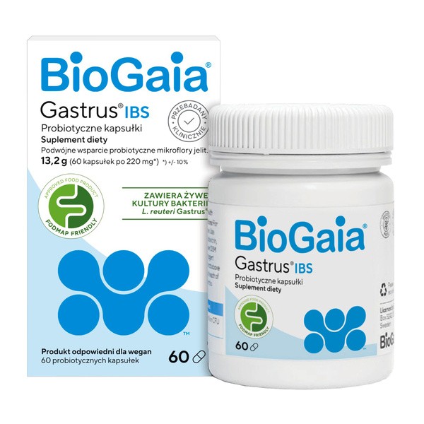 Biogaia Gastrus IBS, kapsułki, 60 szt.
