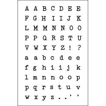alphabet4typewriter Clear Stamp Set
