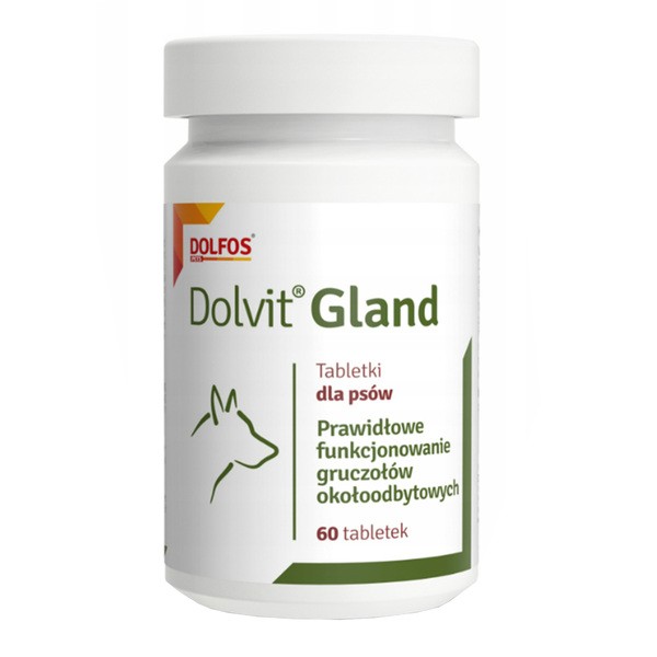Dolvit Gland, preparat na prawidłowe funkcjonowanie gruczołów okołoodbytniczych dla psów, tabletki, 60 szt.
