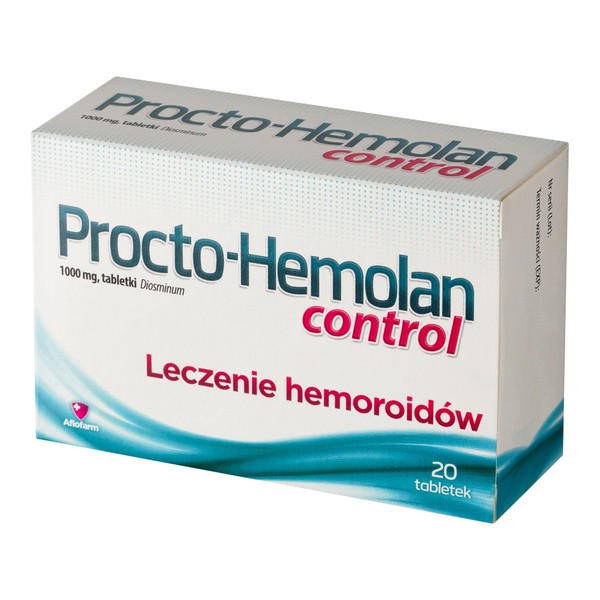 Procto-Hemolan control, 1000 mg, tabletki, 20 szt.