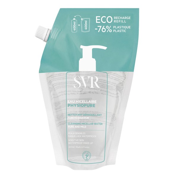 SVR Physiopure Eau Micellaire, woda micelarna, uzupełnienie, 400 ml
