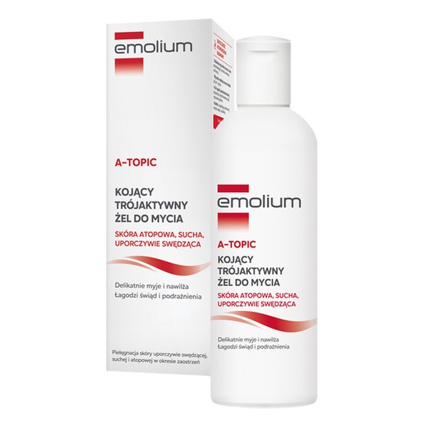 Emolium A-Topic, trójaktywny żel do mycia, 200 ml
