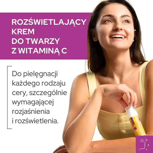 Vianek, prebiotyczny krem rozświetlający z witaminą C, 50 ml