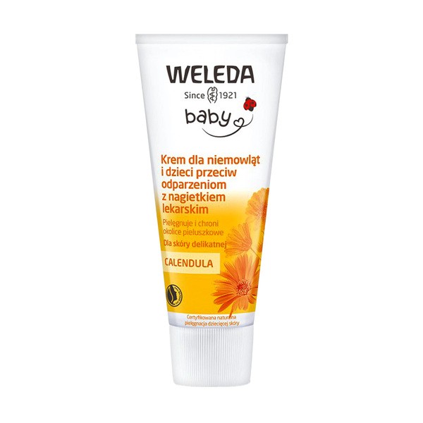 Weleda Calendula, krem do twarzy dla niemowląt z nagietkiem lekarskim, 50 ml