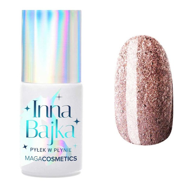 Maga Cosmetics Inna Bajka, lakier hybrydowy z pyłkiem, 847 Pasaż Róży, 6 ml