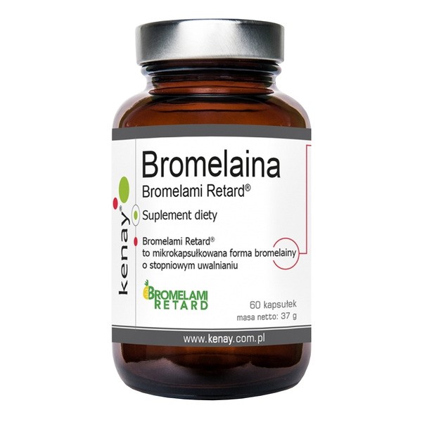 KENAY Bromelaina Bromelami Retard, kapsułki, 60 szt.