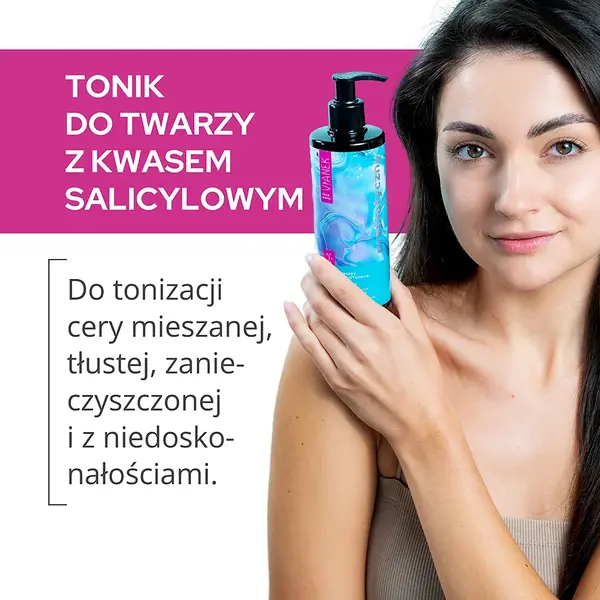 Vianek, tonik prebiotyczny do twarzy z kwasem salicylowym, 300 ml