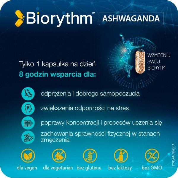 Biorythm, Ashwagandha, kapsułki, 30 szt.