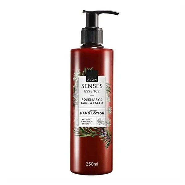 Avon Senses Essence, krem do rąk, Rozmaryn i Nasiona Marchwi, 250 ml